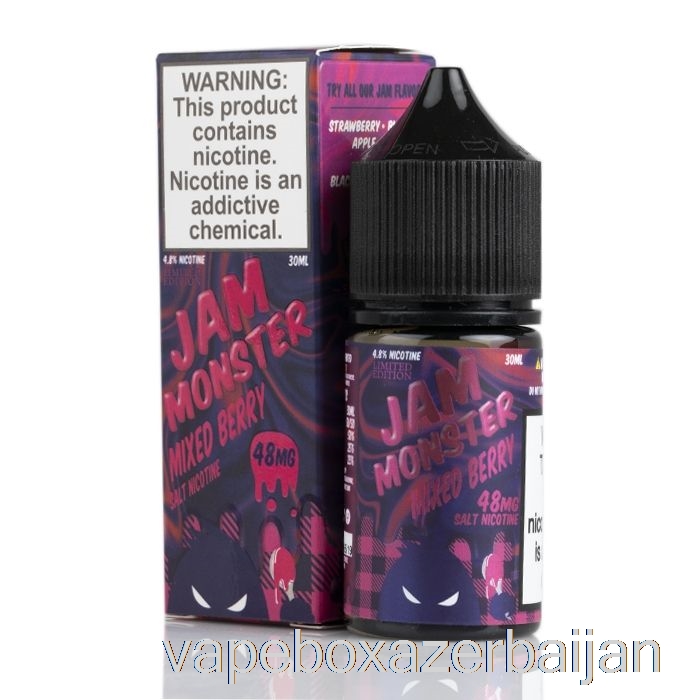 Vape Baku Mixed Berry - Jam Monster Salts - 30mL 24mg